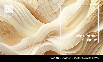 Wax Paper coloured fabric, paper and wall finish