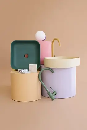 Nood.co basins in a range of gorgeous colours